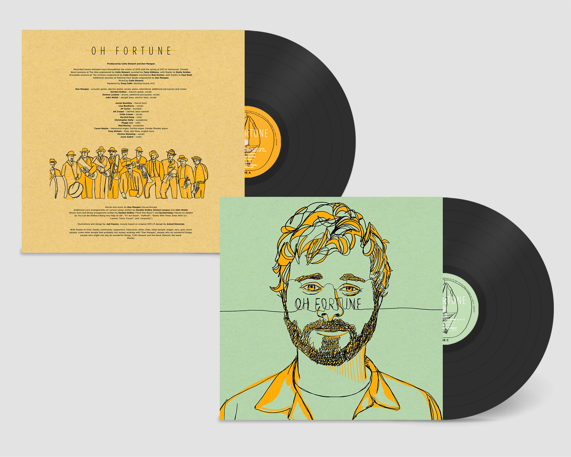 dan mangan vinyl oh fortune 10th anniversary deluxe album 2lp