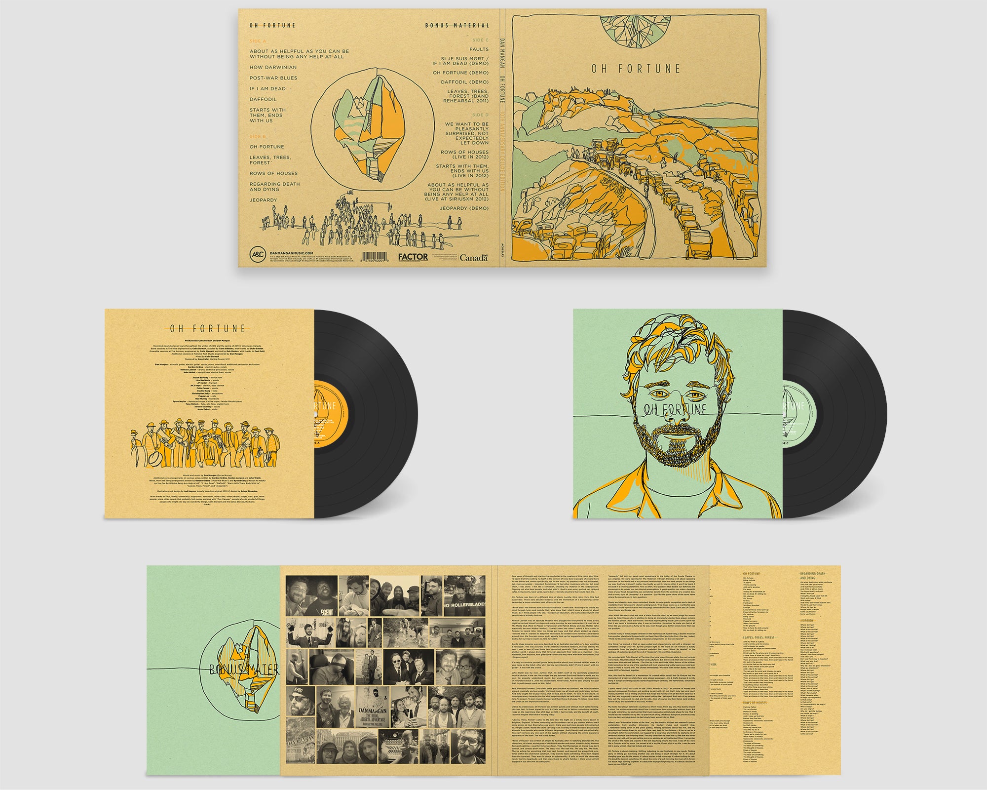 dan mangan vinyl oh fortune 10th anniversary deluxe album 2lp reissue